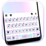 gradient laser keyboard theme android application logo